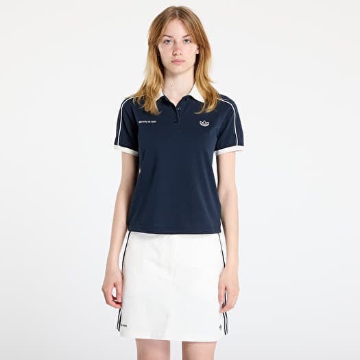 adidas x Sporty & Rich Polo T-Shirt Blue/ Night Navy