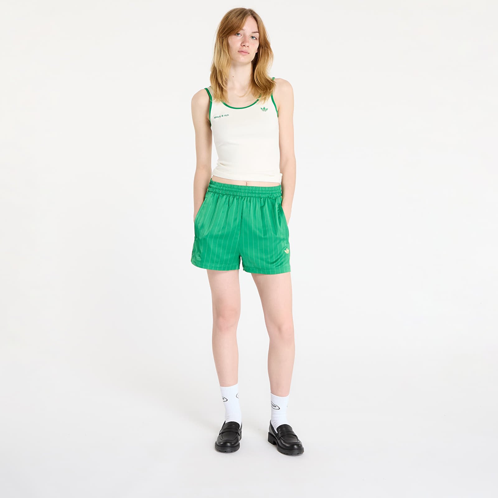 Ujjatlan pólók adidas x Sporty & Rich Tank White/ Off White/ Green