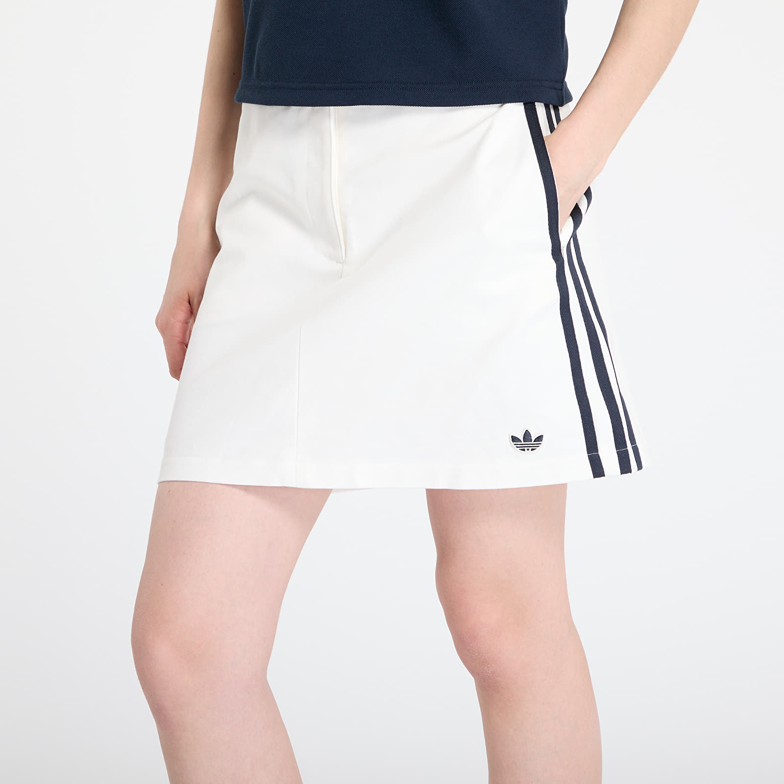 Szoknyák adidas x Sporty & Rich Skort White/ Core White/ Night Navy