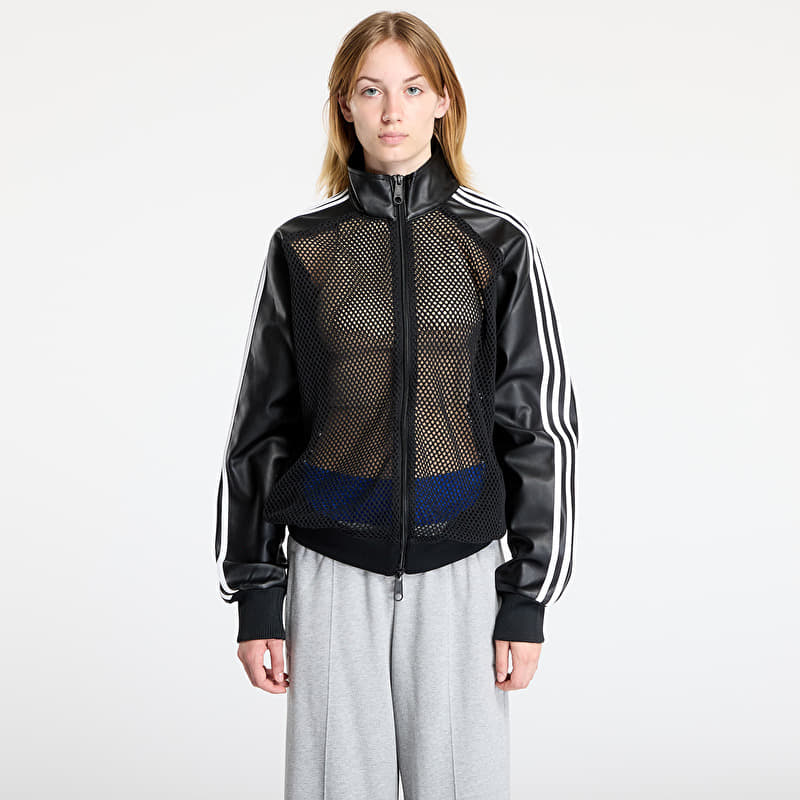 adidas x Jeremy Scott Faux Leather Mesh Track Top UNISEX Black