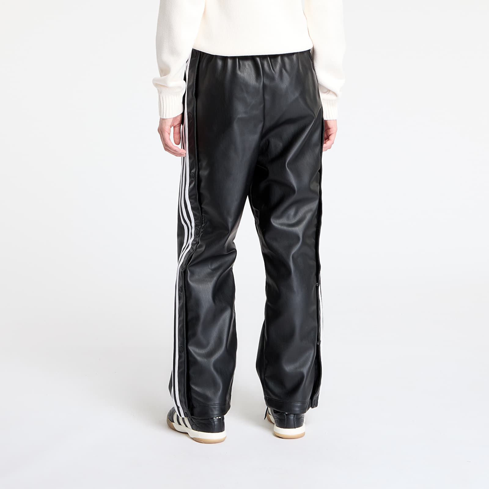 Bikses adidas x Jeremy Scott Faux Leather Wide Joggers UNISEX Black