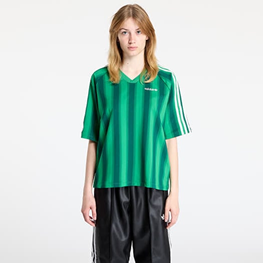 Тениска adidas Loose Linear T-Shirt Green