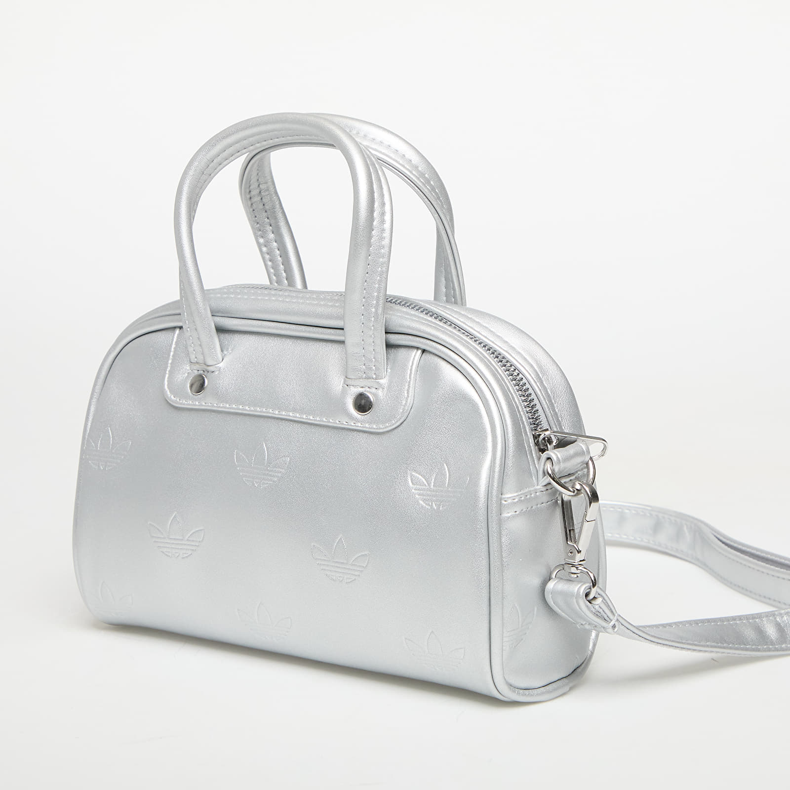 Crossbody táskák adidas Adicolor Mini Bowling Bag Silver Metallic
