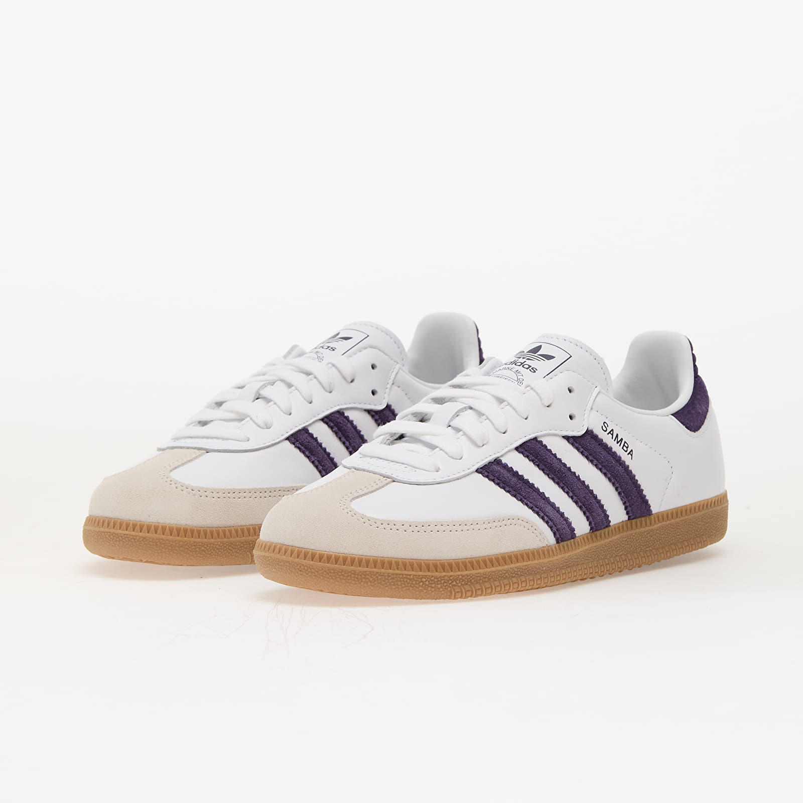 Sieviešu apavi adidas Samba OG W Cloud White/ Aluminium/ Aurplu