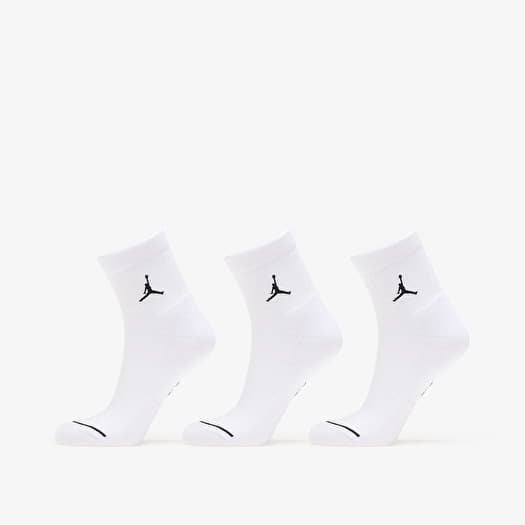 Jordan Everyday Ankle Socks 3-Pack White/ Black