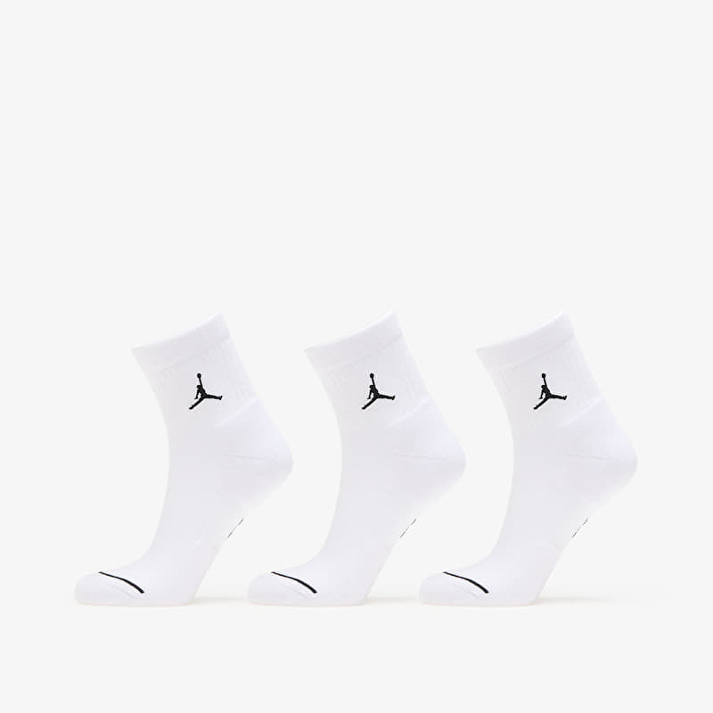 Jordan Everyday Ankle Socks 3-Pack White/ Black