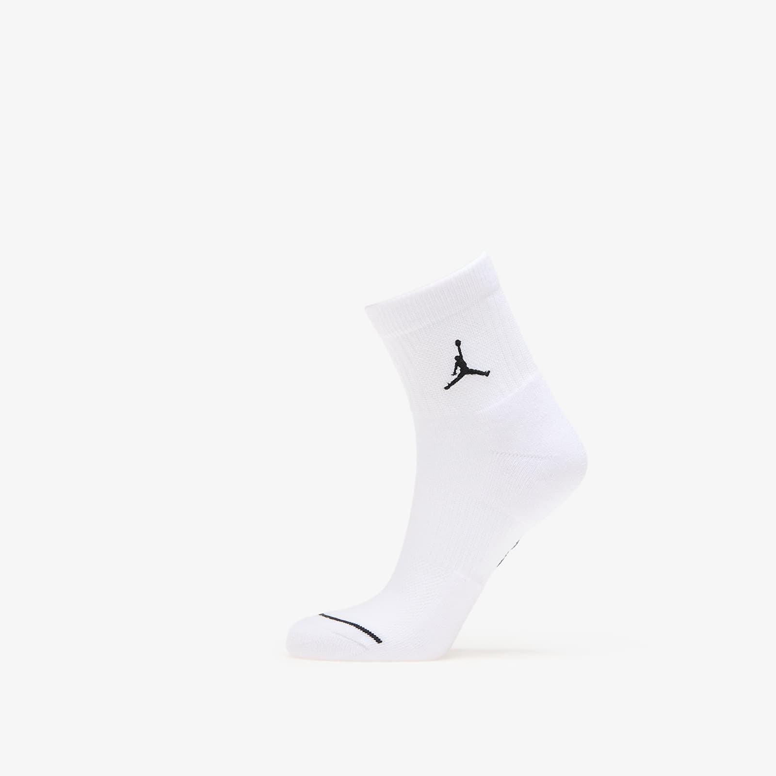 Zoknik Jordan Everyday Ankle Socks 3-Pack White/ Black