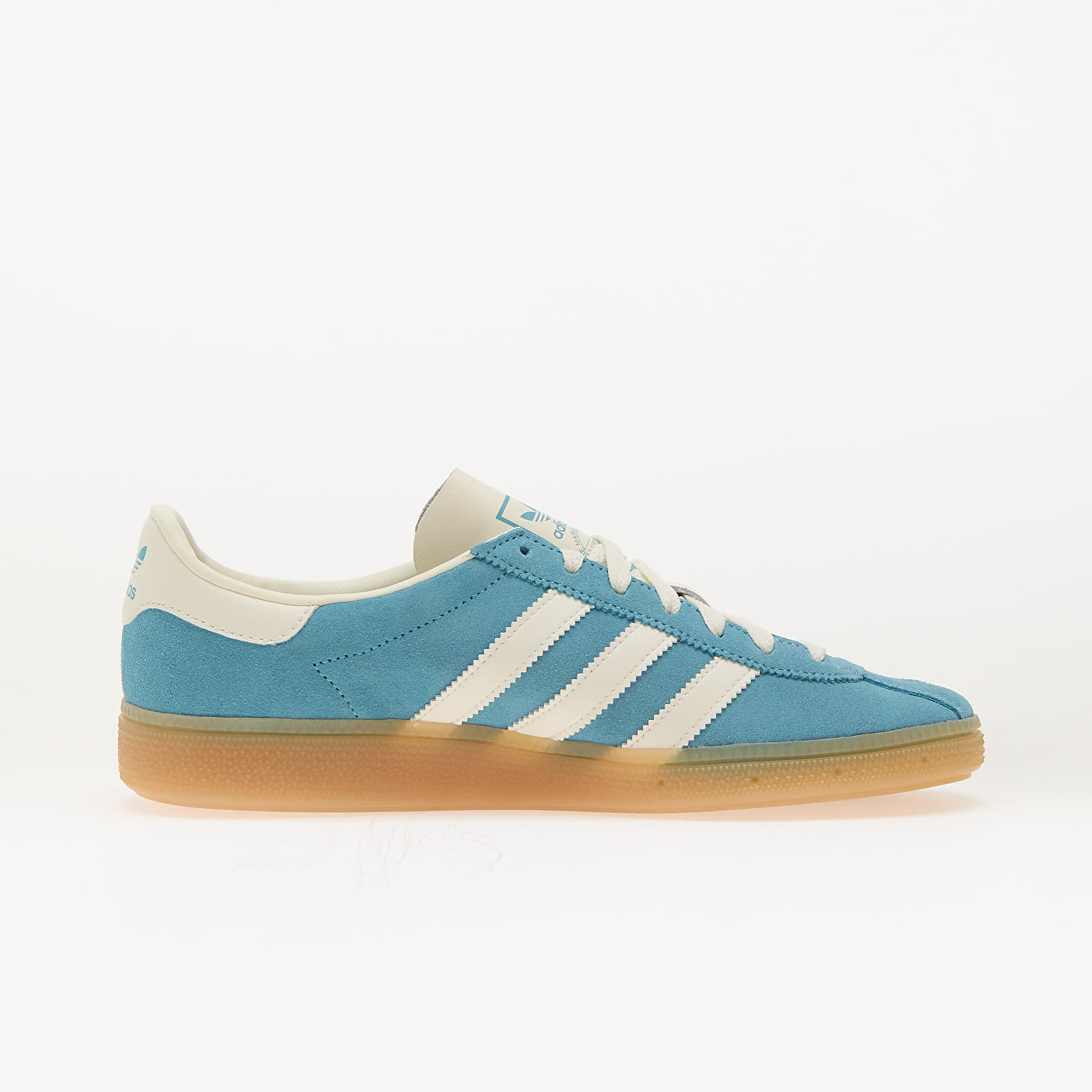 Női cipők adidas Muenchen W Preloved Blue/ Off White/ Silver Metallic