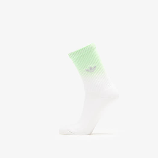 adidas Ombre Crew Socks 3-Pack White/ Pulse Lime | Footshop