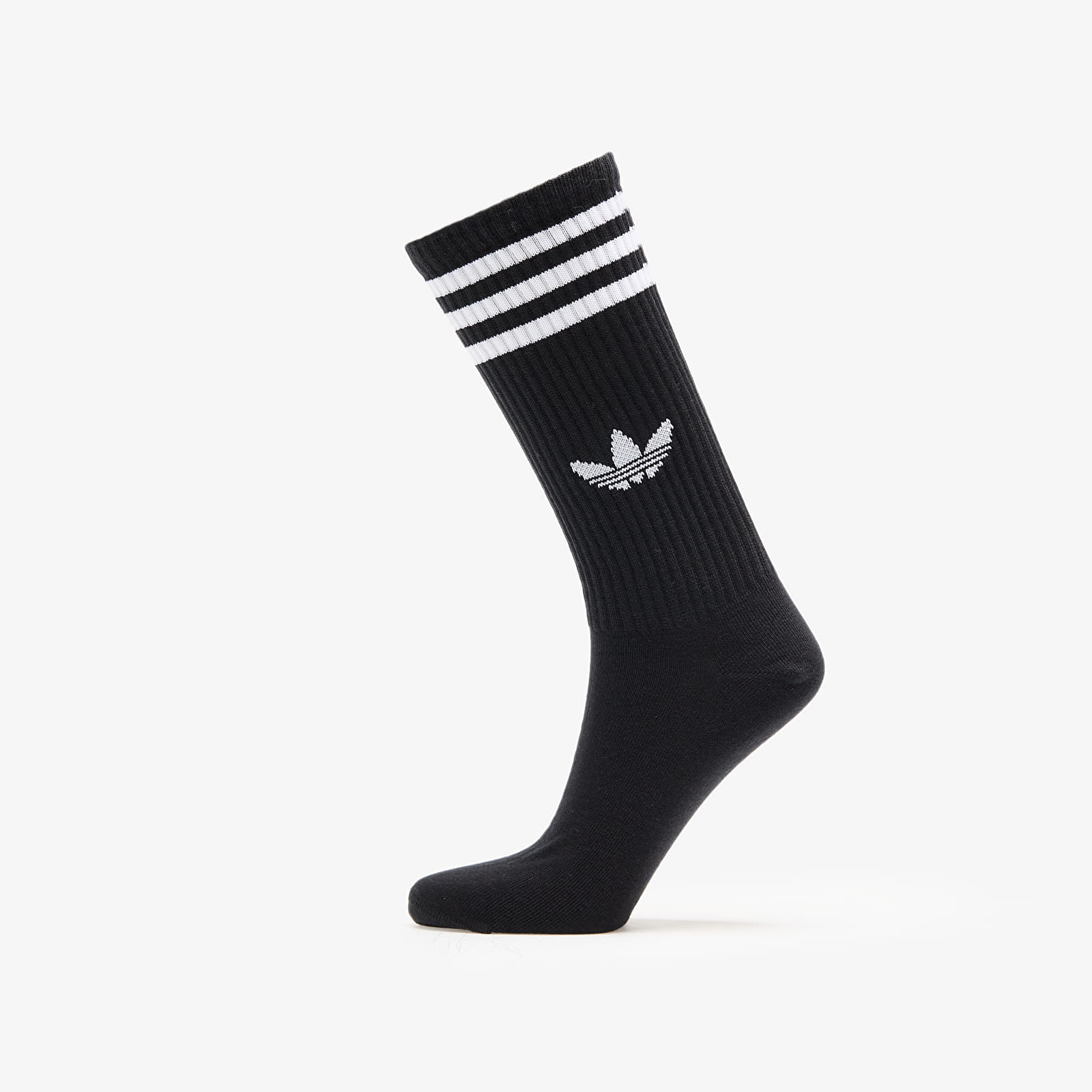 Men's socks adidas 3S High Crew Socks 3-Pack White/ Medium Grey Heather/ Black