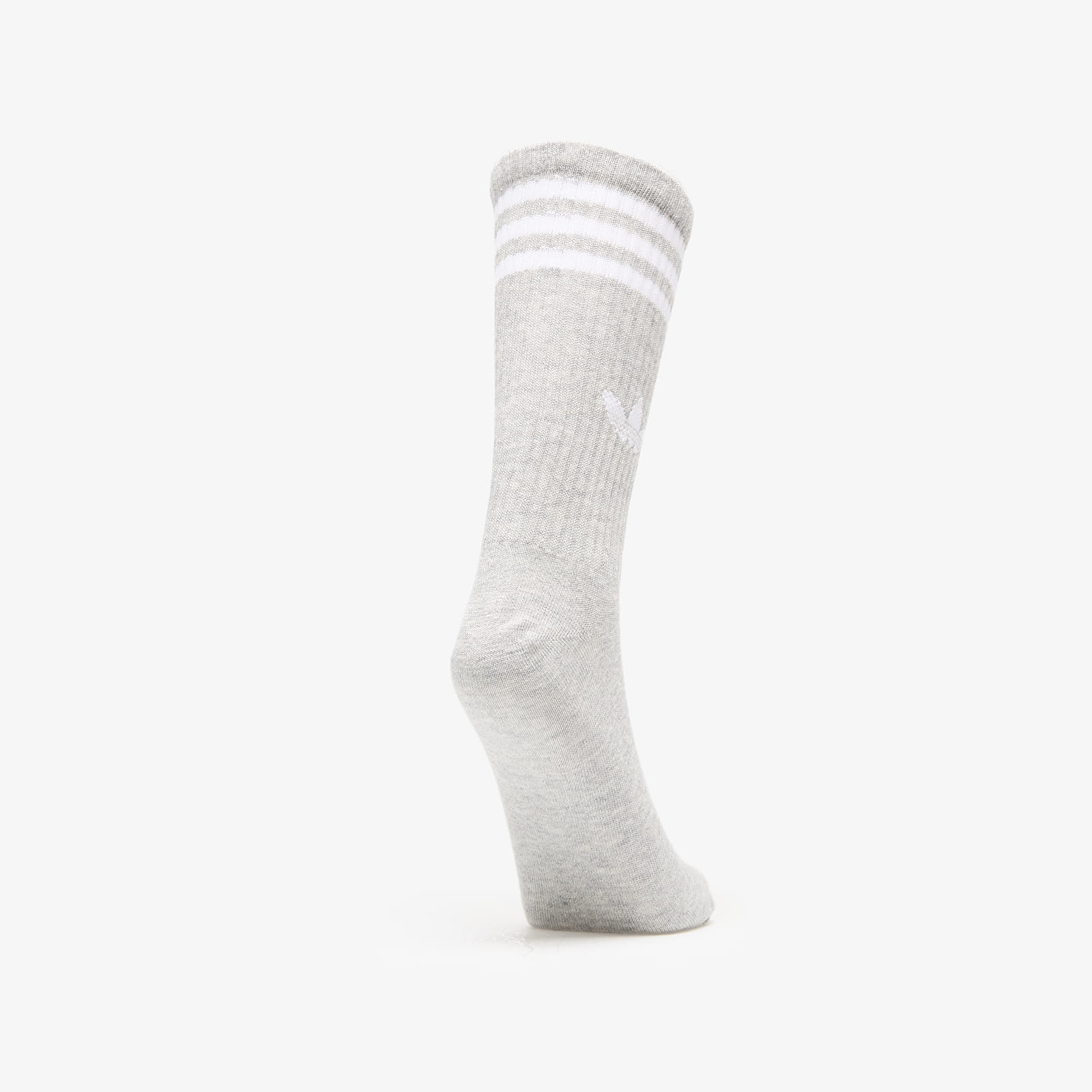 Men's socks adidas 3S High Crew Socks 3-Pack White/ Medium Grey Heather/ Black
