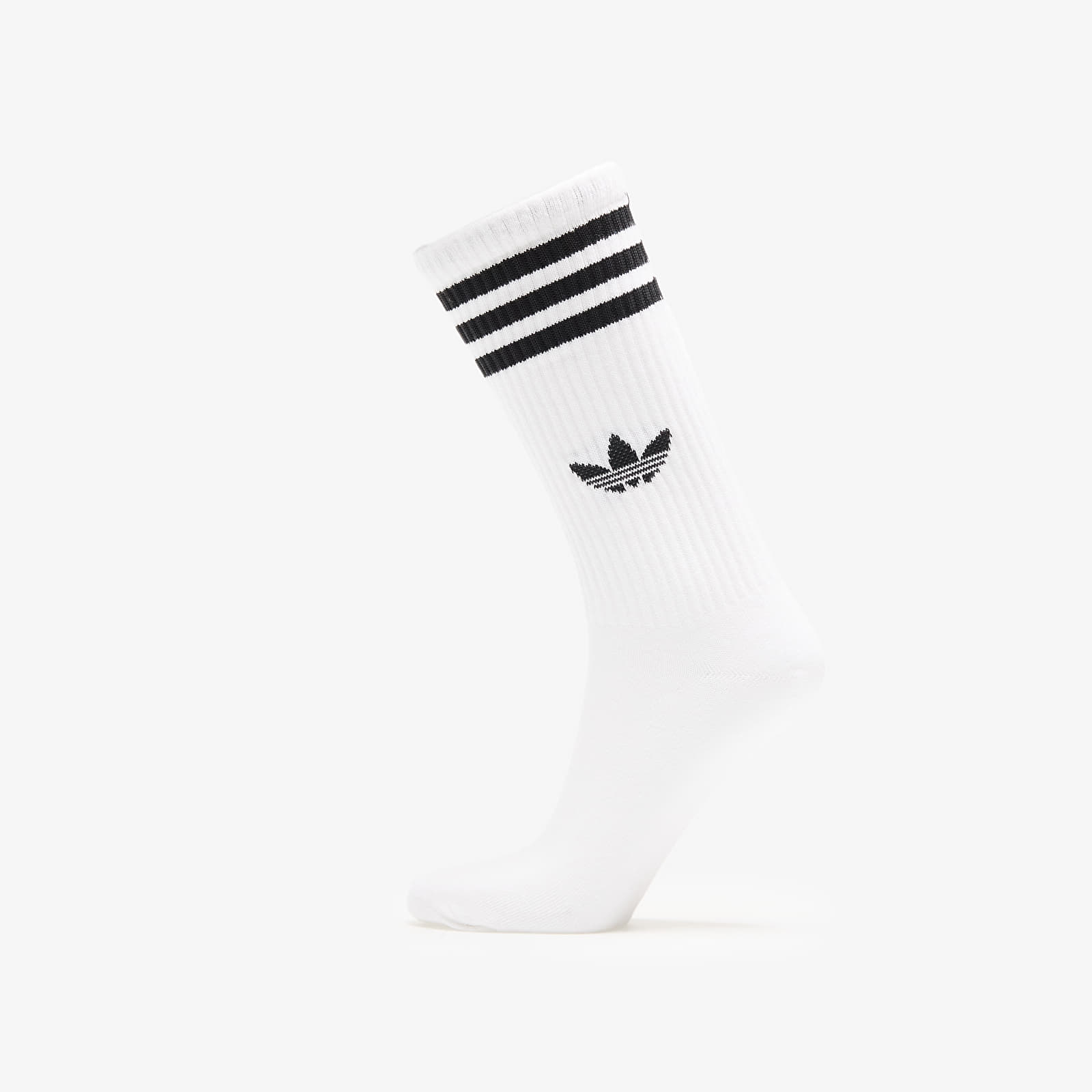 Men's socks adidas 3S High Crew Socks 3-Pack White/ Medium Grey Heather/ Black