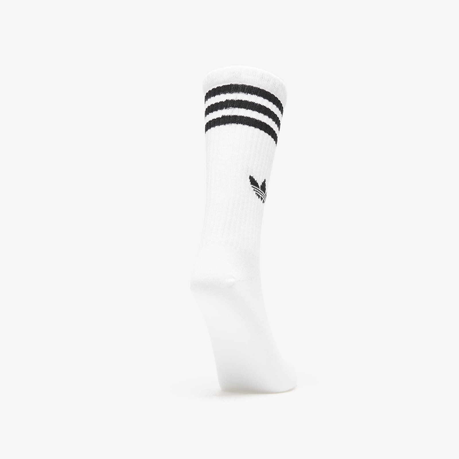 Men's socks adidas 3S High Crew Socks 3-Pack White/ Medium Grey Heather/ Black