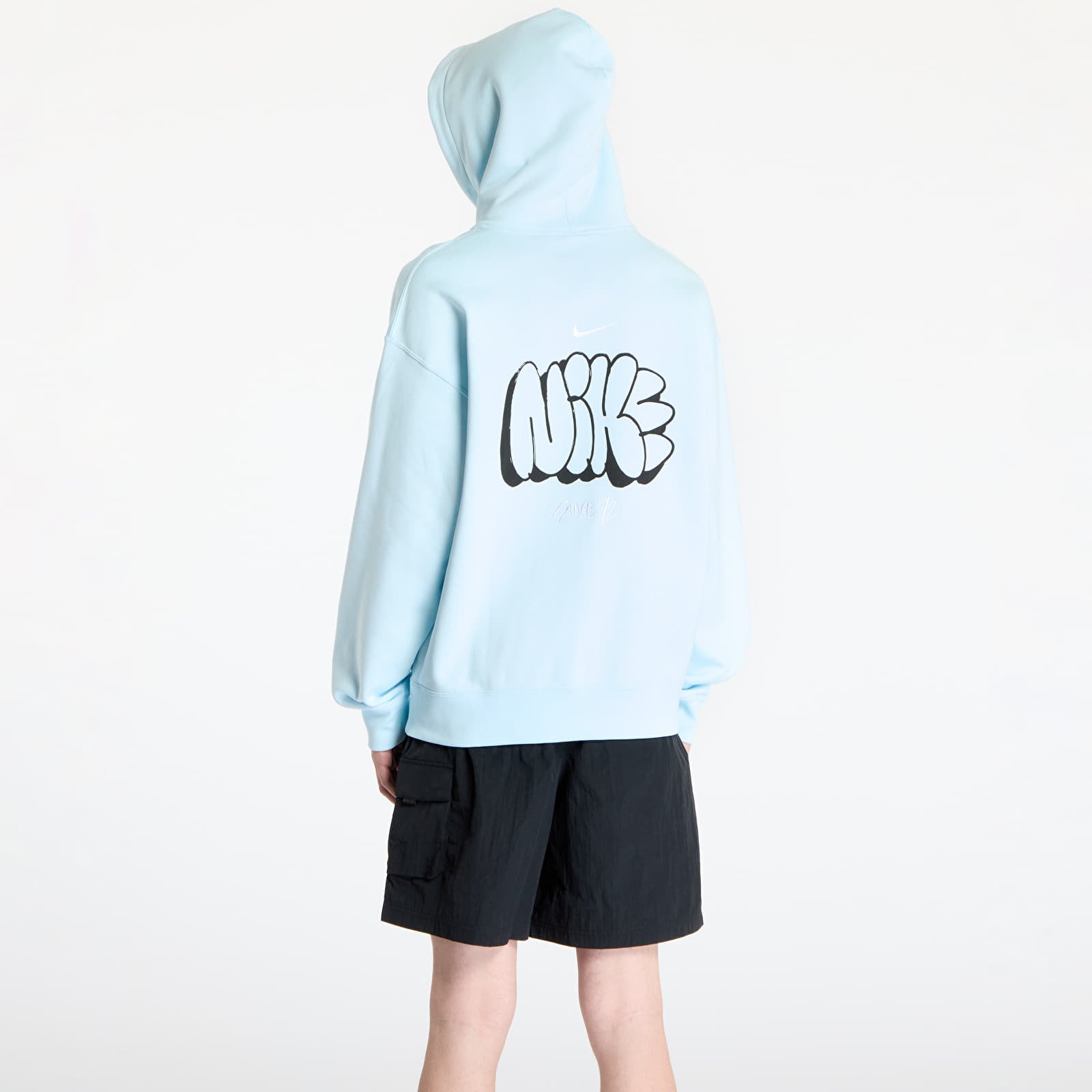 Mikinas ar kapuci un sporta krekli Nike Solo Swoosh Men's Fleece Hoodie Glacier Blue