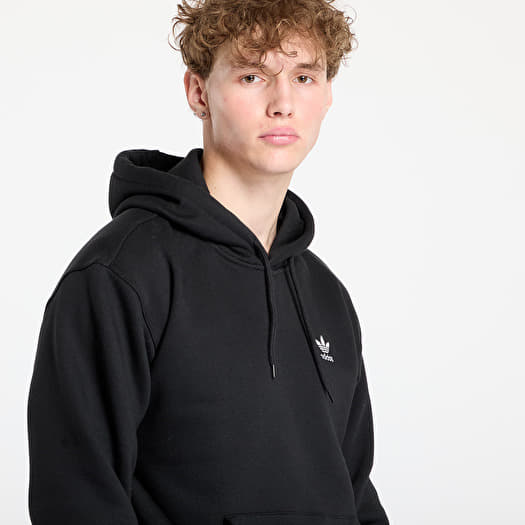 Men's hoodies adidas Trefoil Essentials Loose Hoodie Black/ Black