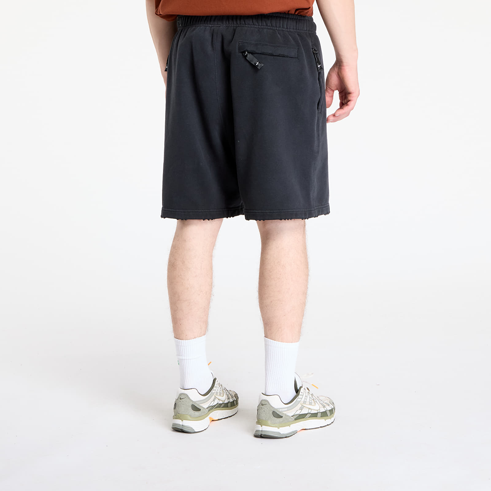 Rövidnadrágok Nike Solo Swoosh Men's French Terry Shorts Black/ Black