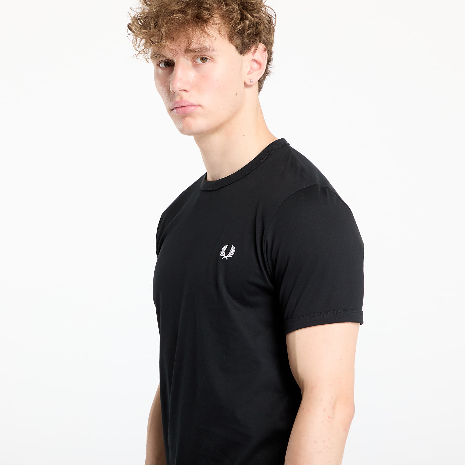 Camisetas FRED PERRY Ringer Tee Black