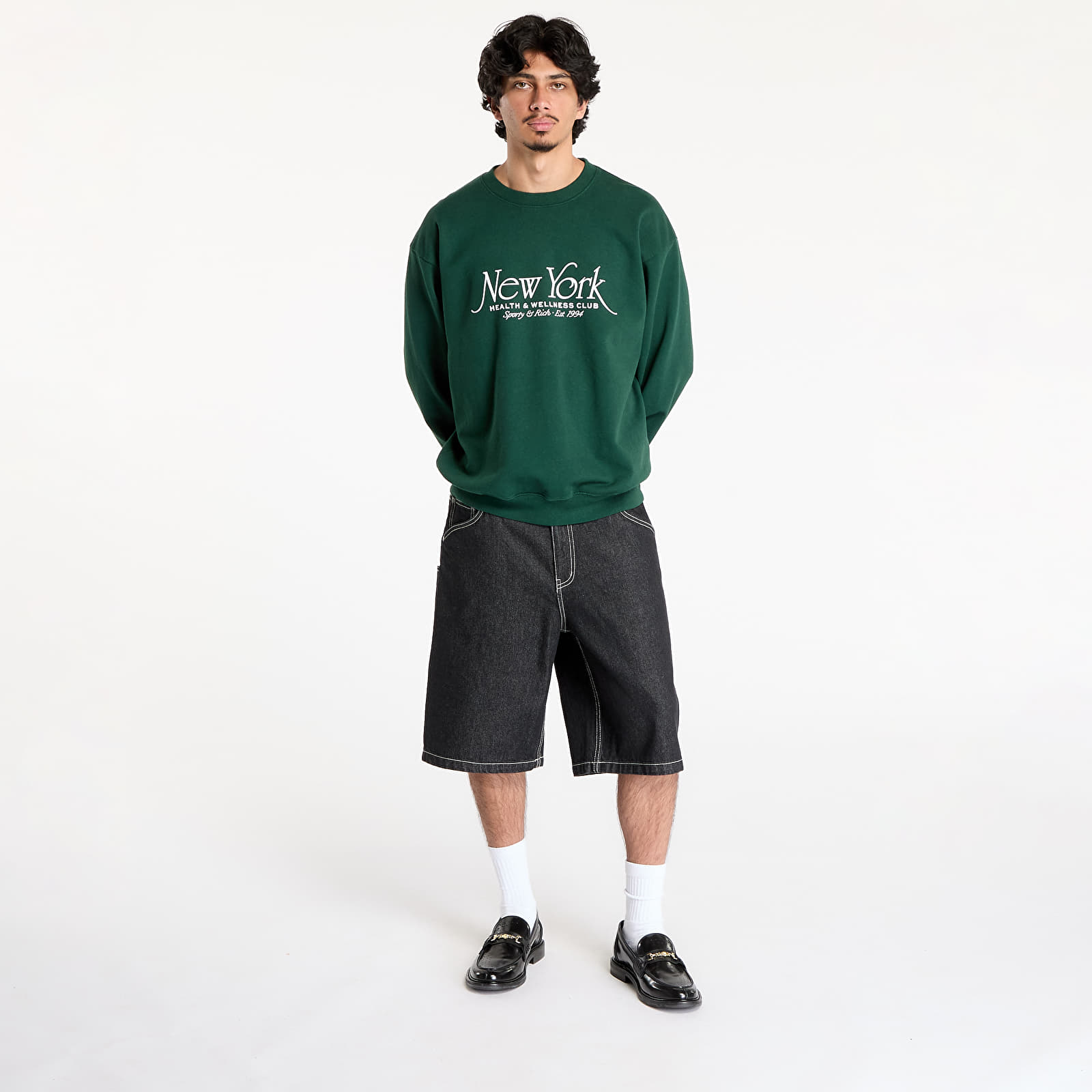 Hoodies and sweatshirts  Sporty & Rich NY94 Crewneck Forest