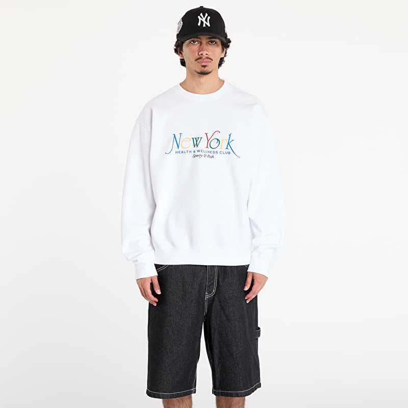 Sweatshirt Sporty & Rich NY 94 Crewneck White/ Ruby/ Alpine/ Paris Blue