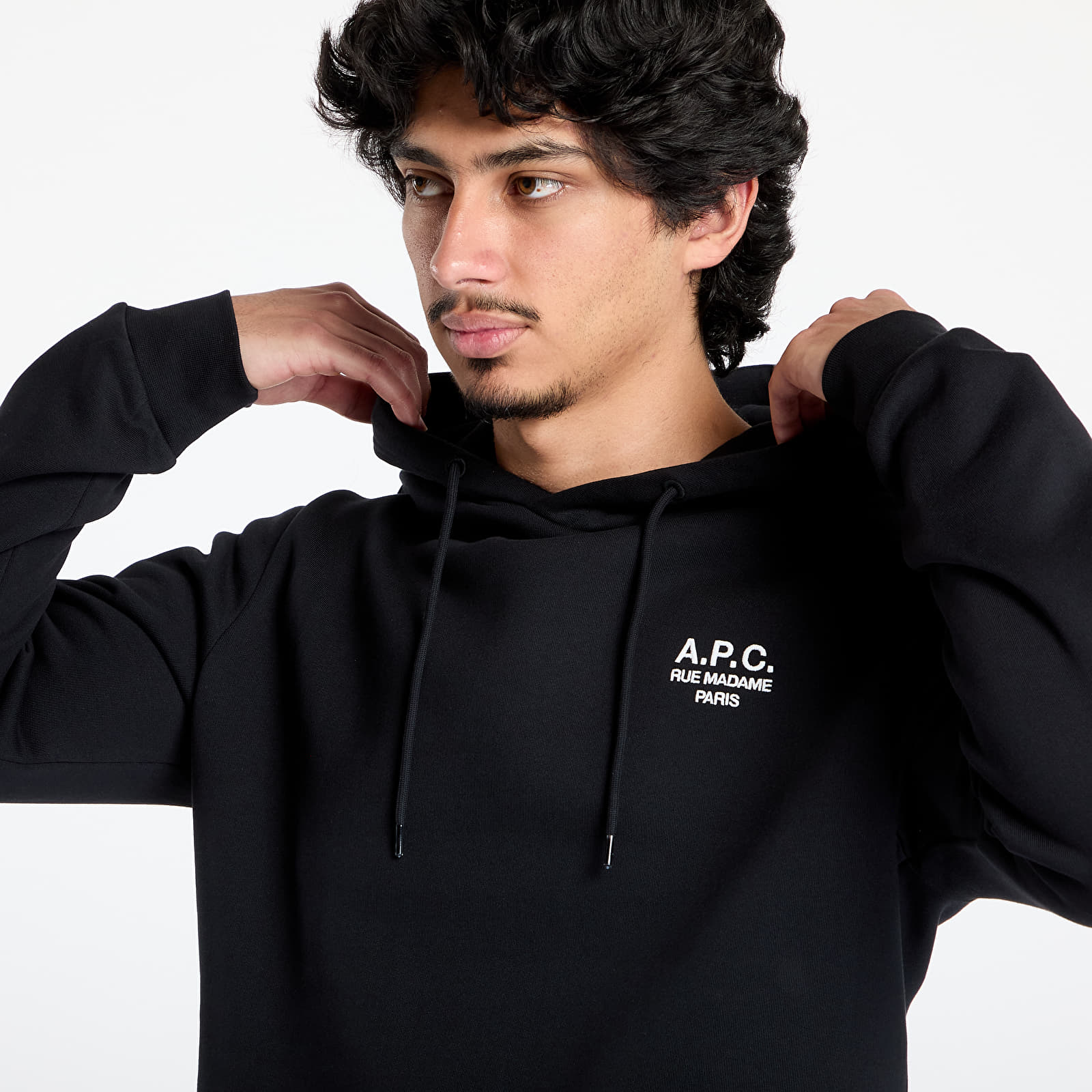 Hoodies and sweatshirts  A.P.C. Standard Rue Madame Hoodie UNISEX Black/ White