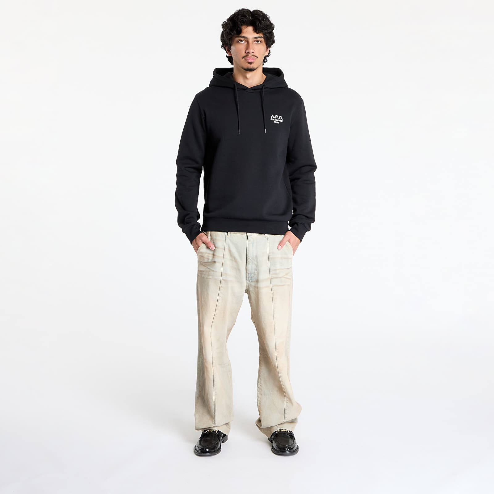 Hoodies and sweatshirts  A.P.C. Standard Rue Madame Hoodie UNISEX Black/ White
