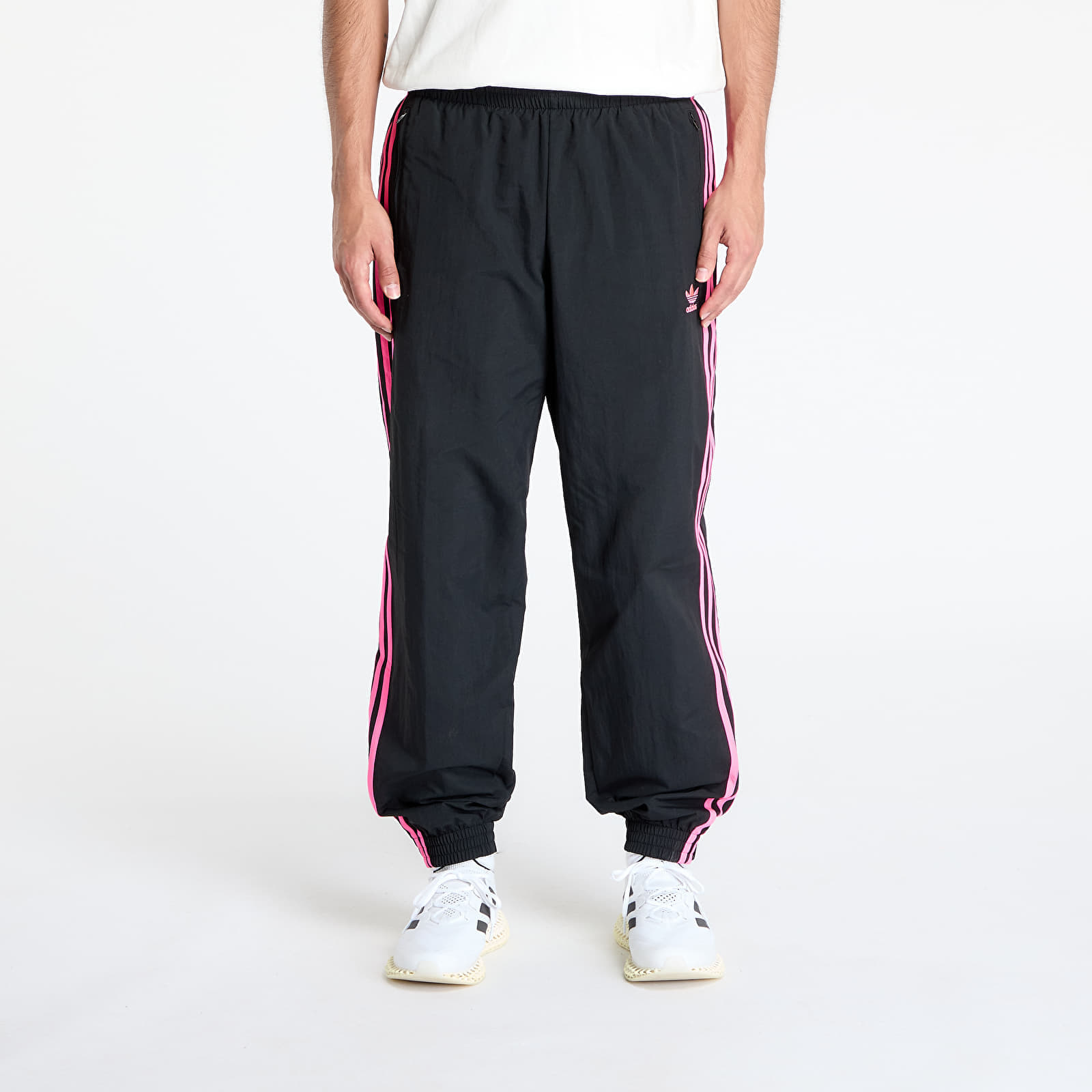 Панталони adidas Adicolor Woven Firebird Track Tracksuit Bottoms Black/ Lucid Pink S