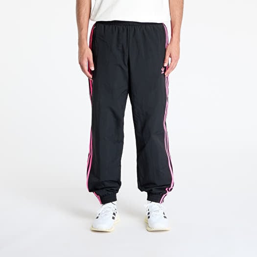 adidas Adicolor Woven Firebird Track Tracksuit Bottoms Black/ Lucid Pink