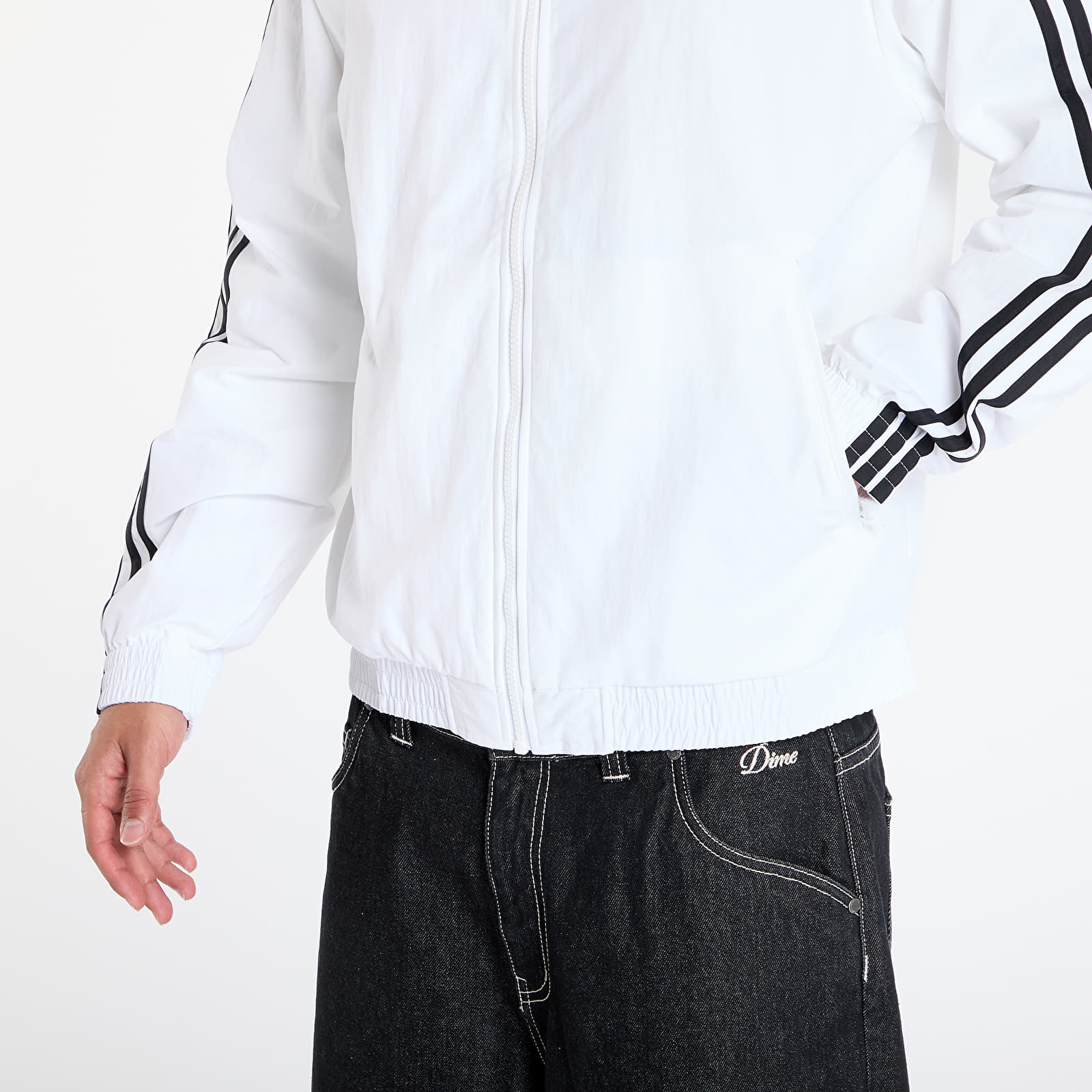 Kabátok adidas Adicolor Woven Firebird Track Top White/ Black