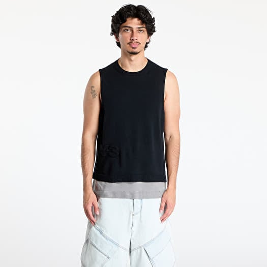 Vestes Y-3 Logo Knit Vest UNISEX Black