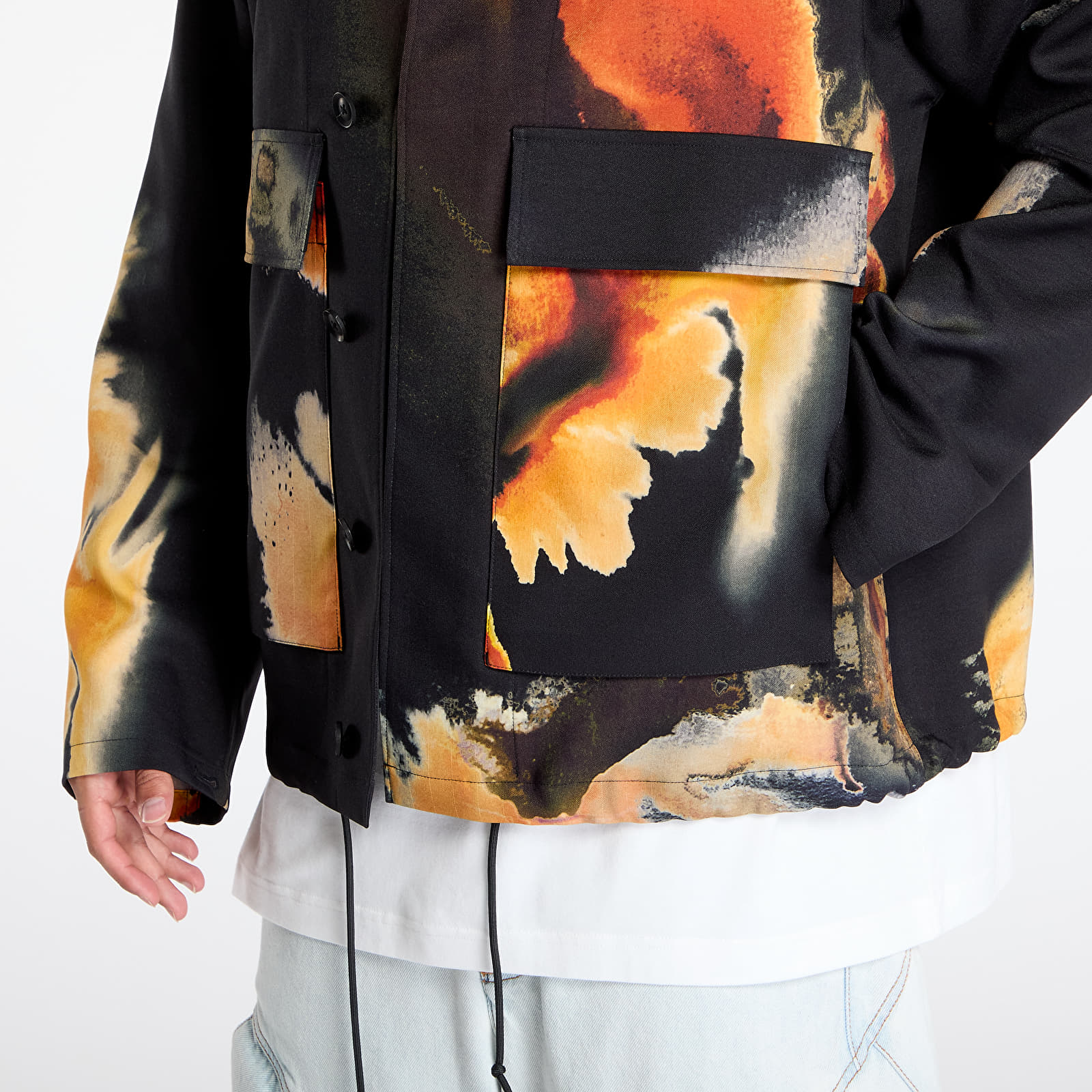 Kurtki Y-3 AOP Sport Uniform Coach Jacket Black
