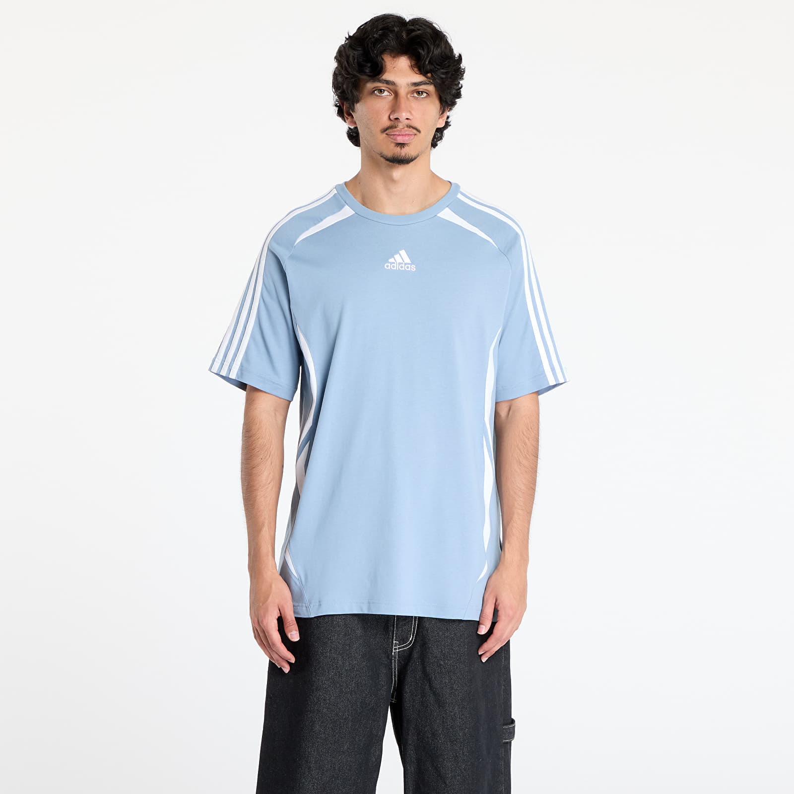 Тениска adidas Teamgeist Cotton T-Shirt Tactile Blue XL
