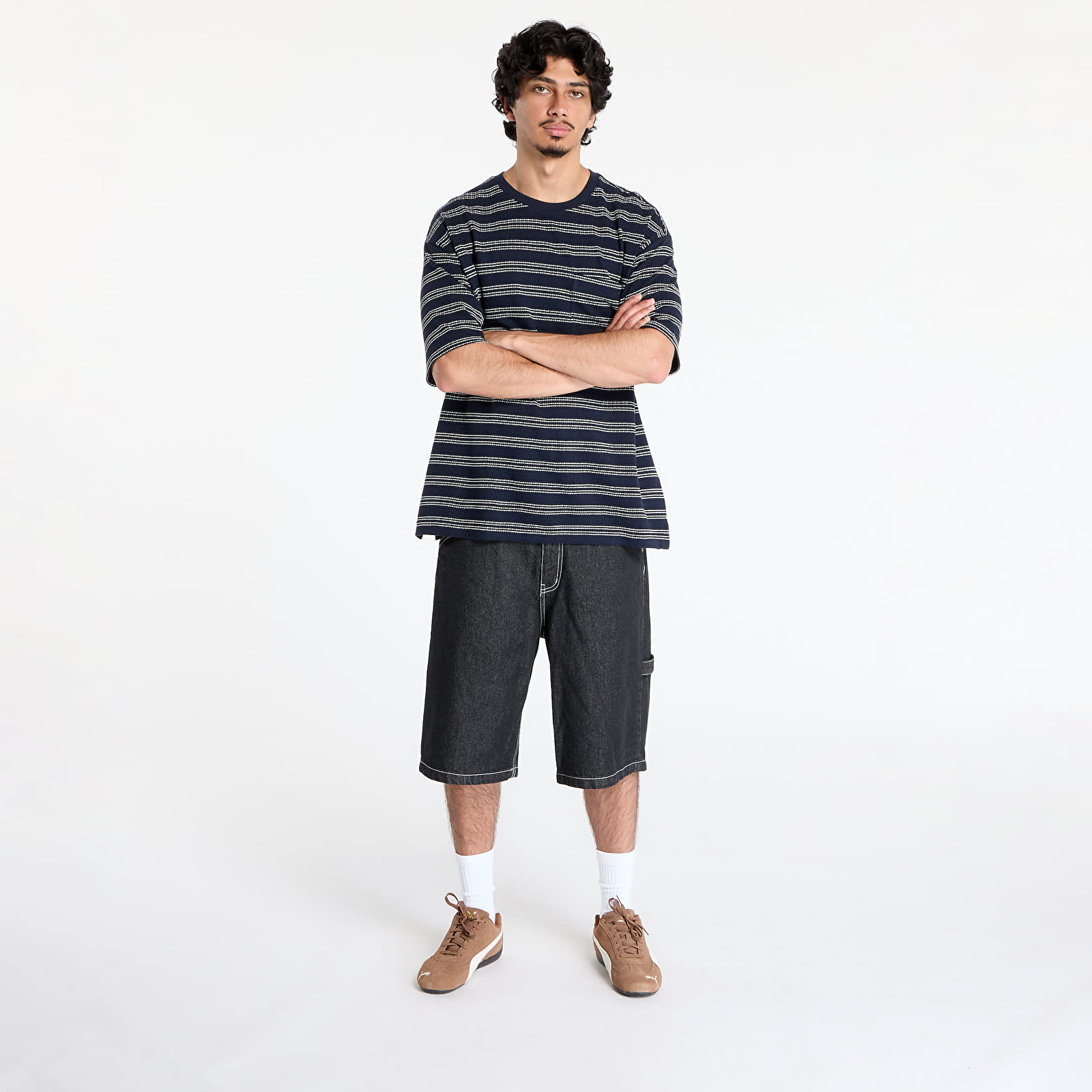 Koszulki Calvin Klein Jeans Short Sleeve Stripe Relaxed Tee Night Sky