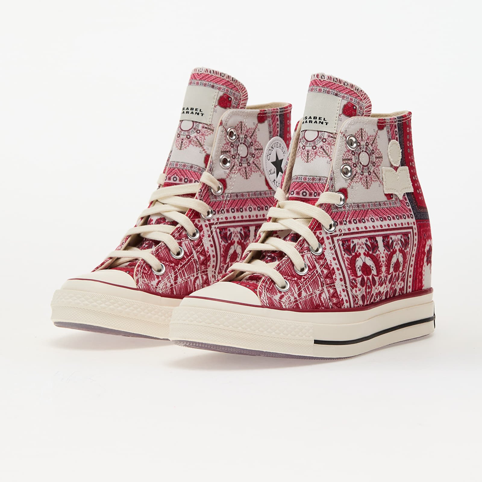 Női cipők Converse x Isabel Marant Chuck 70 Wedge Vanilla Ice/Red/Black