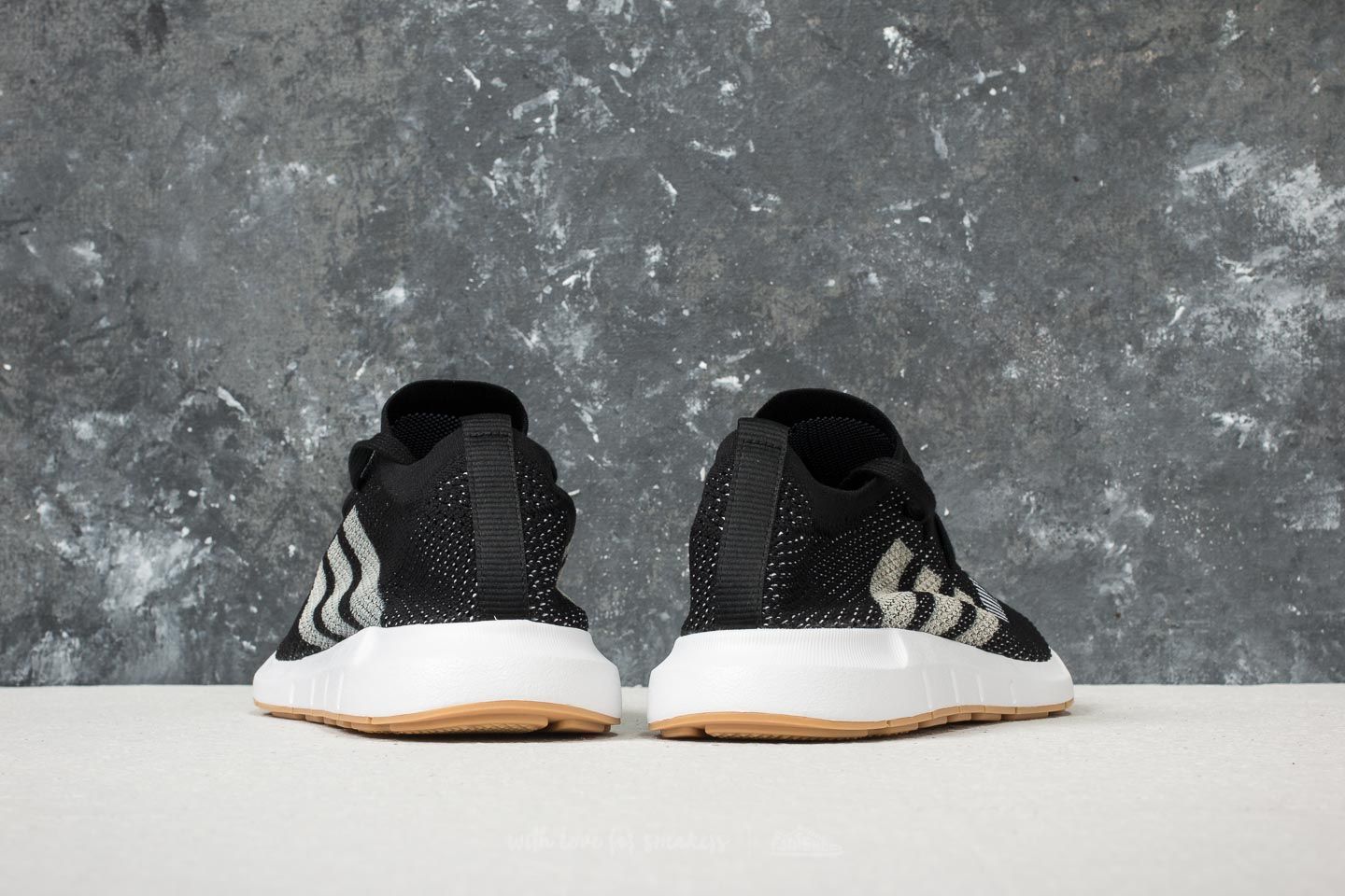 Men s shoes adidas Swift Run Primeknit Core Black Off White Ftw White Footshop