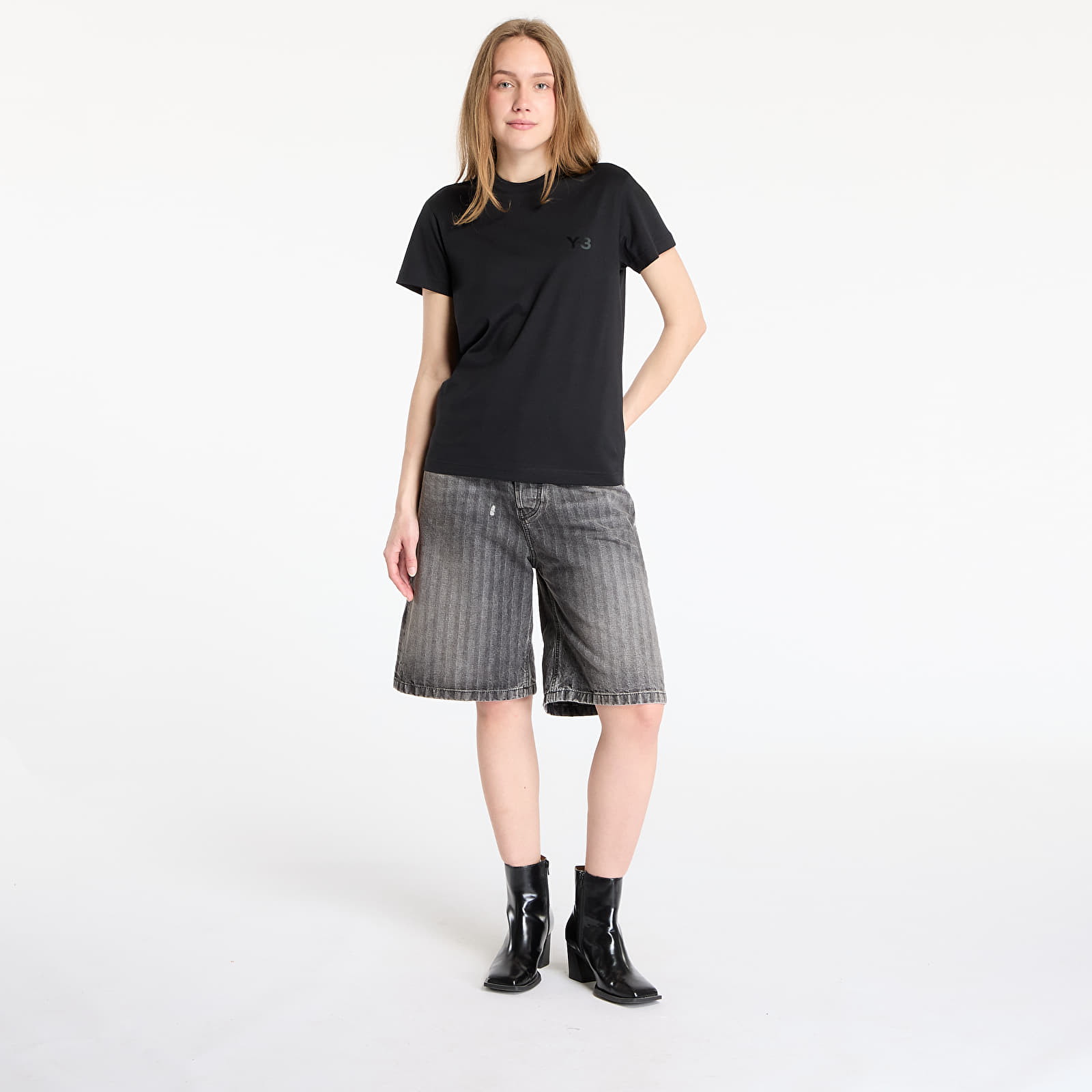 Pólók Y-3 Regular Short Sleeve T-Shirt Black