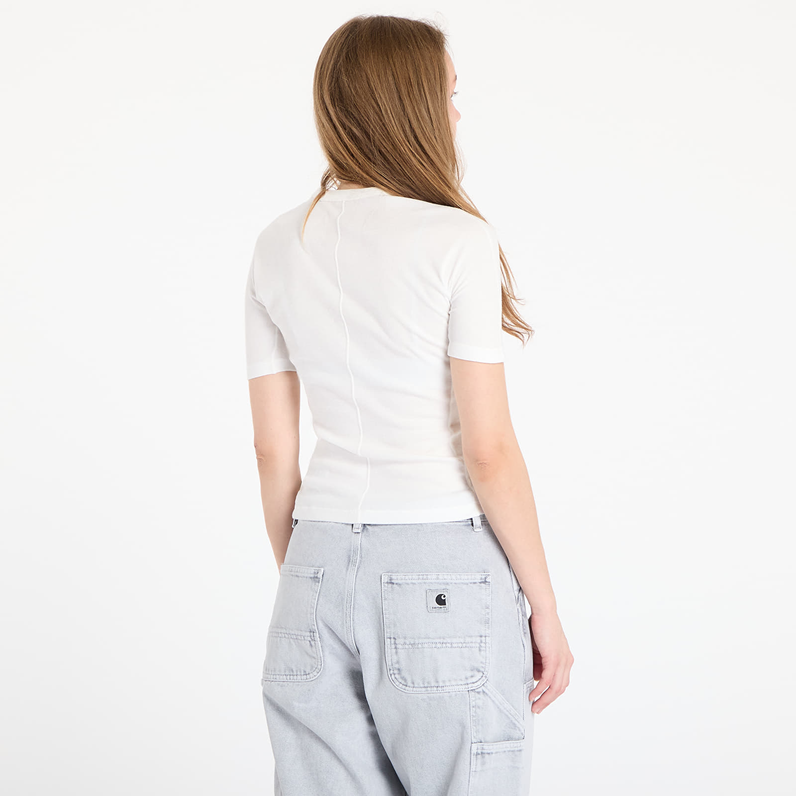 Pólók Y-3 Fitted Short Sleeve T-Shirt Core White