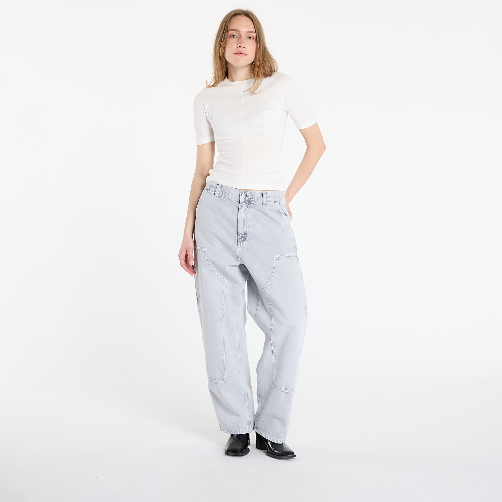 Pólók Y-3 Fitted Short Sleeve T-Shirt Core White
