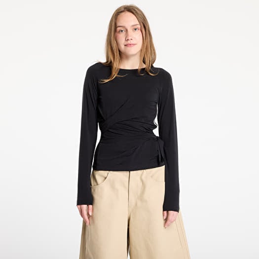 Póló Y-3 Long Sleeve Long-Sleeve Top Black