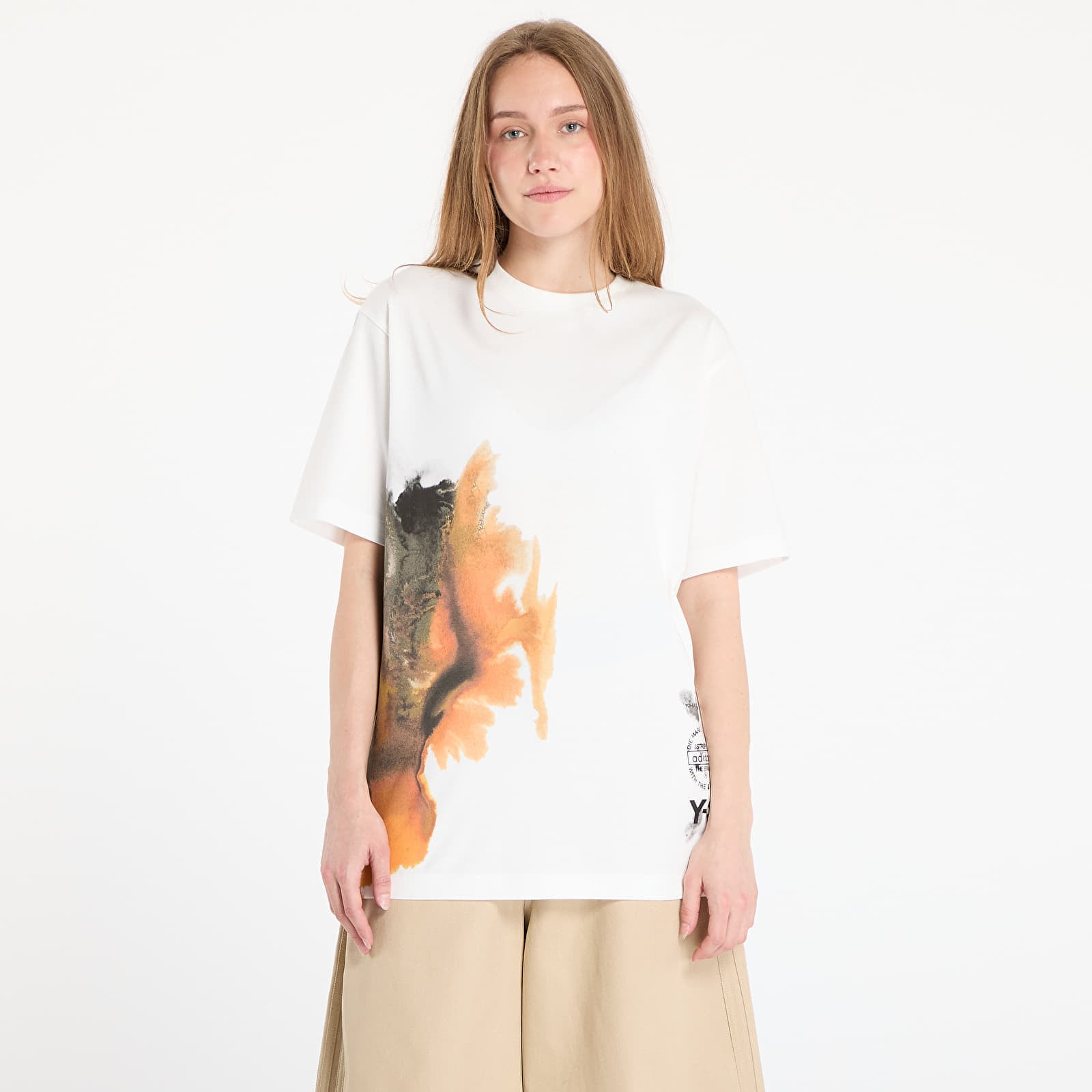 Tricou Y-3 AOP Short Sleeve T-Shirt UNISEX Core White S