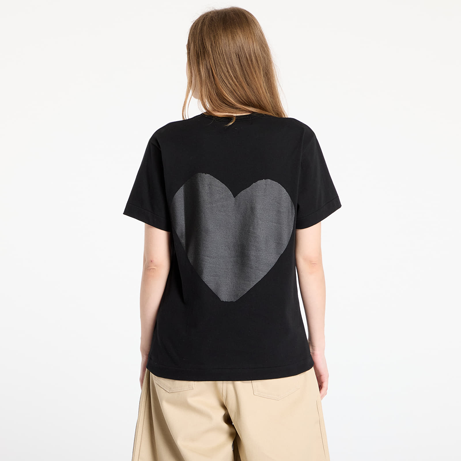 T-shirts Comme des Garçons PLAY Logo Print Knit T-Shirt UNISEX Black