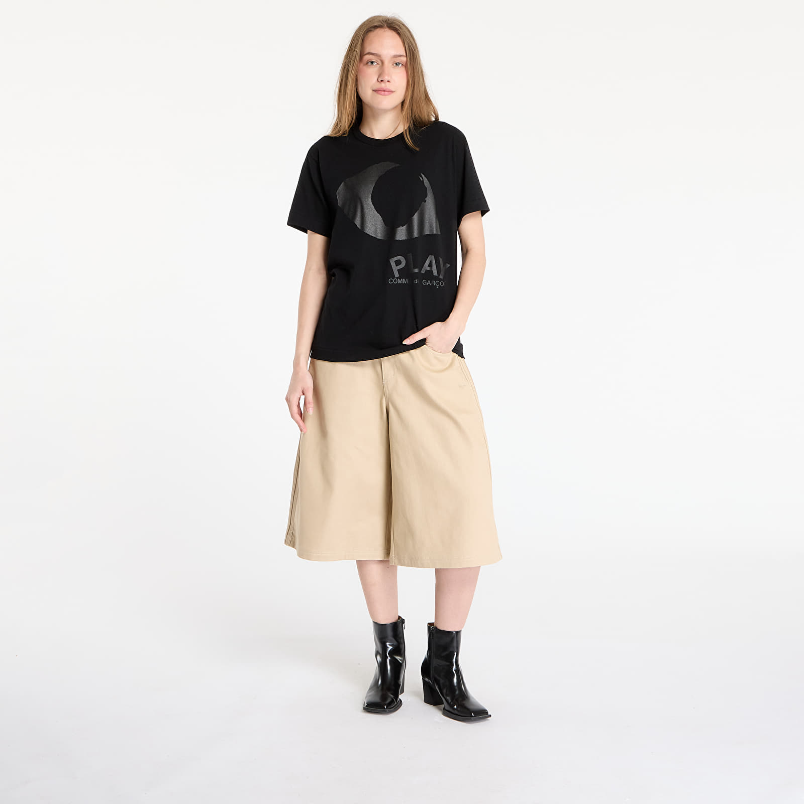 T-särgid Comme des Garçons PLAY Eye Knit Tee UNISEX Black