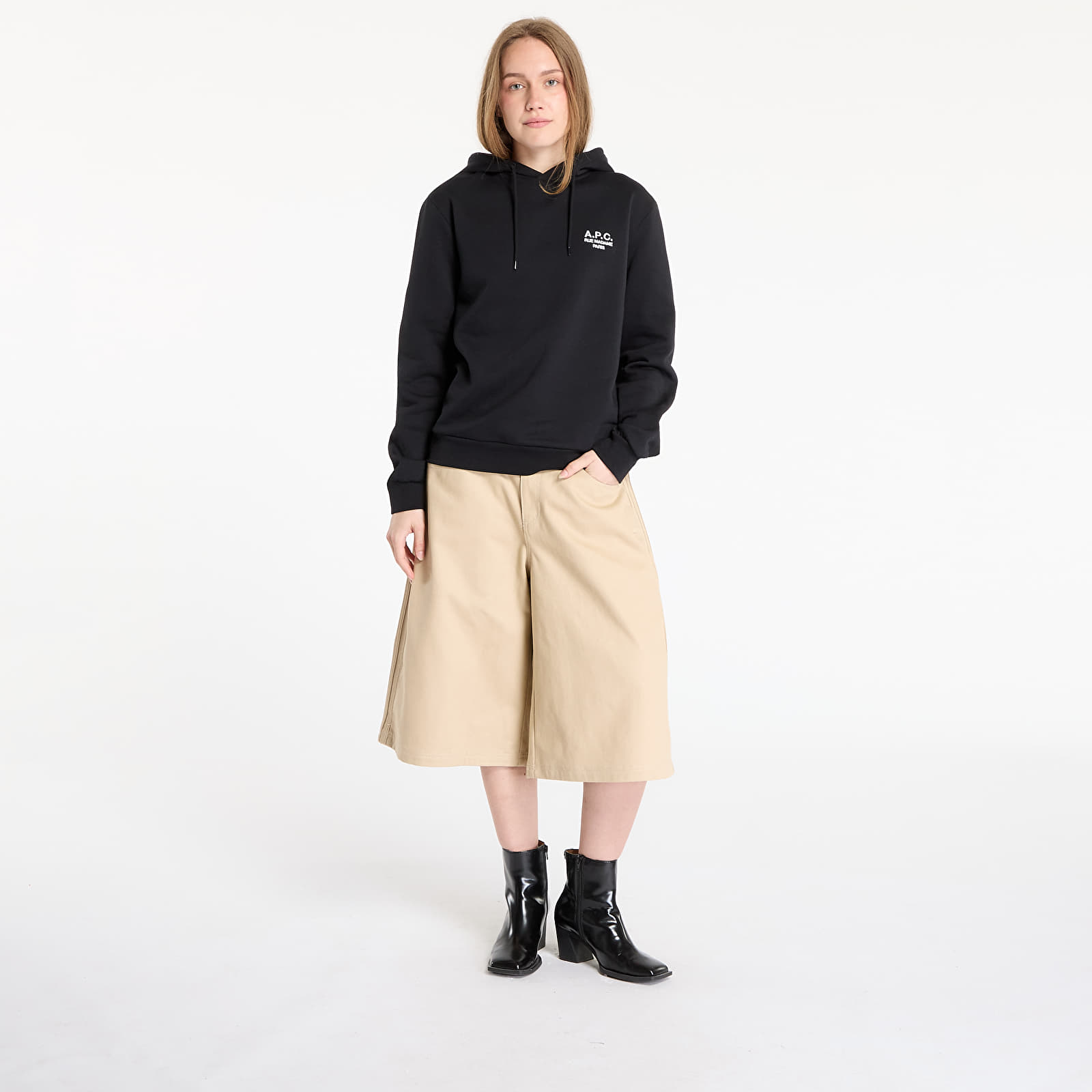 Hoodies and sweatshirts  A.P.C. Standard Rue Madame Hoodie UNISEX Black/ White