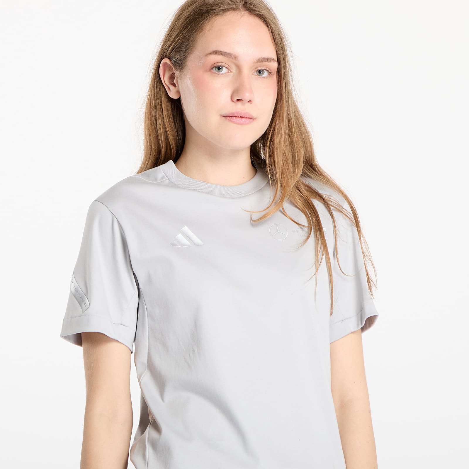 Pólók adidas x Mercedes AMG Silver Tee Grey Two