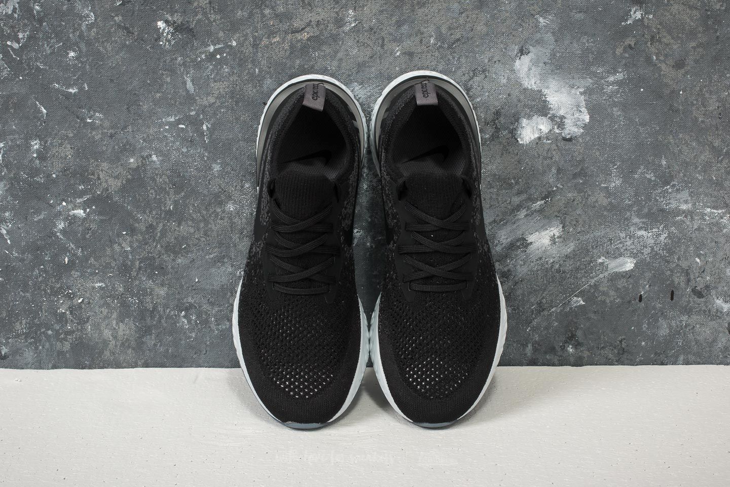 Epic react flyknit on sale black dark grey