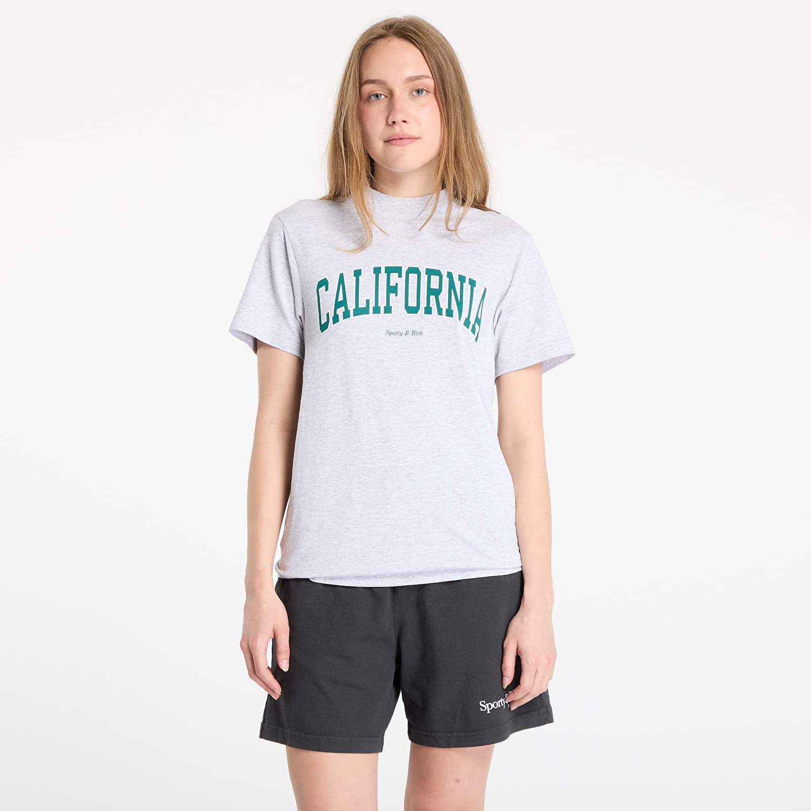 Tricou Sporty & Rich California T-Shirt Heather Gray XS