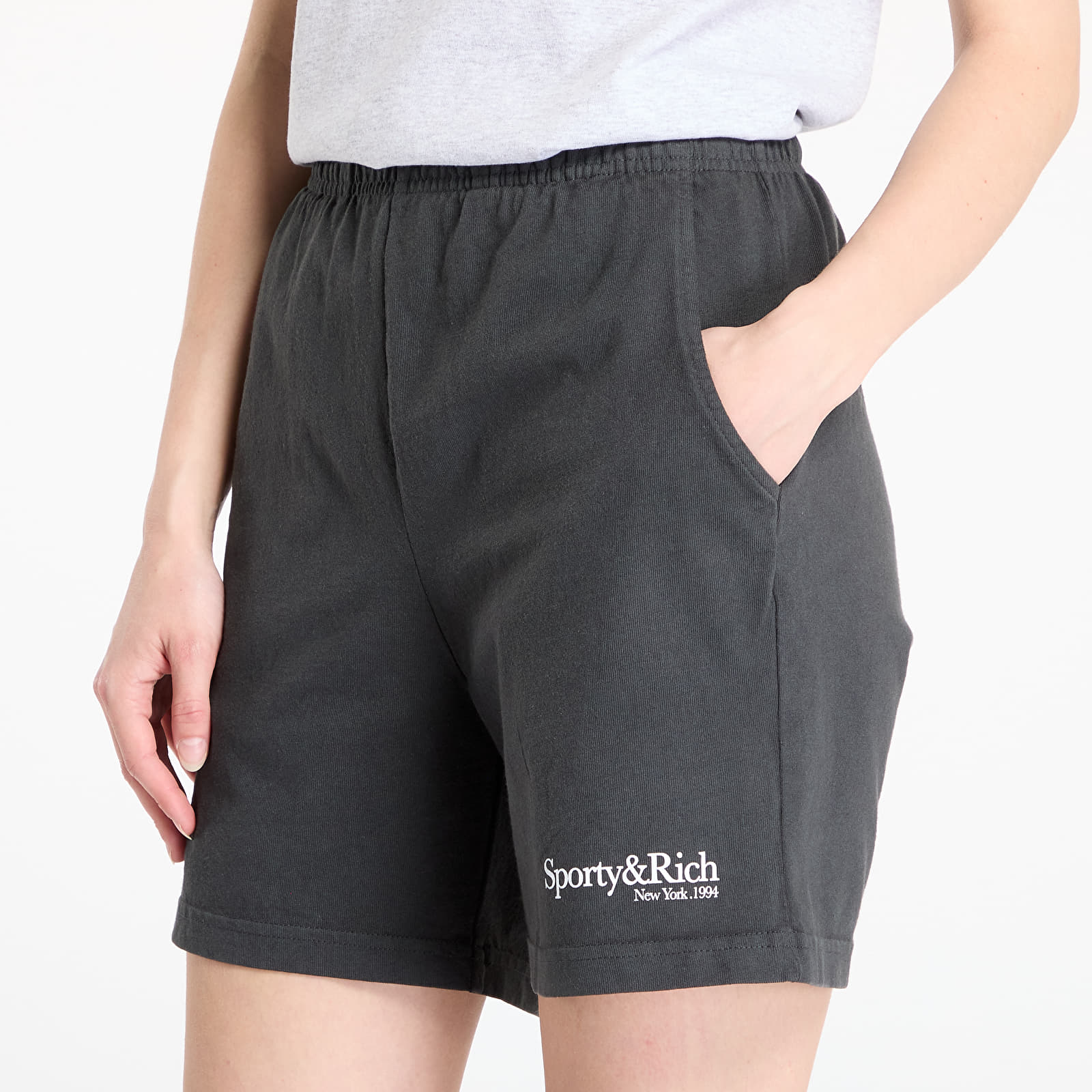 Pantalones cortos para hombre Sporty & Rich HWCNY Gym Short Faded Black