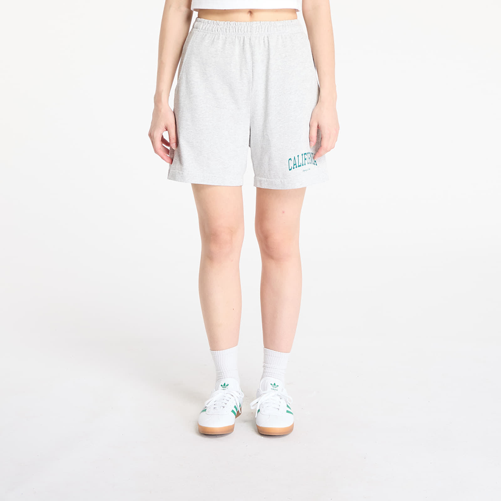 Pantalones cortos para hombre Sporty & Rich California Gym Short Heather Gray