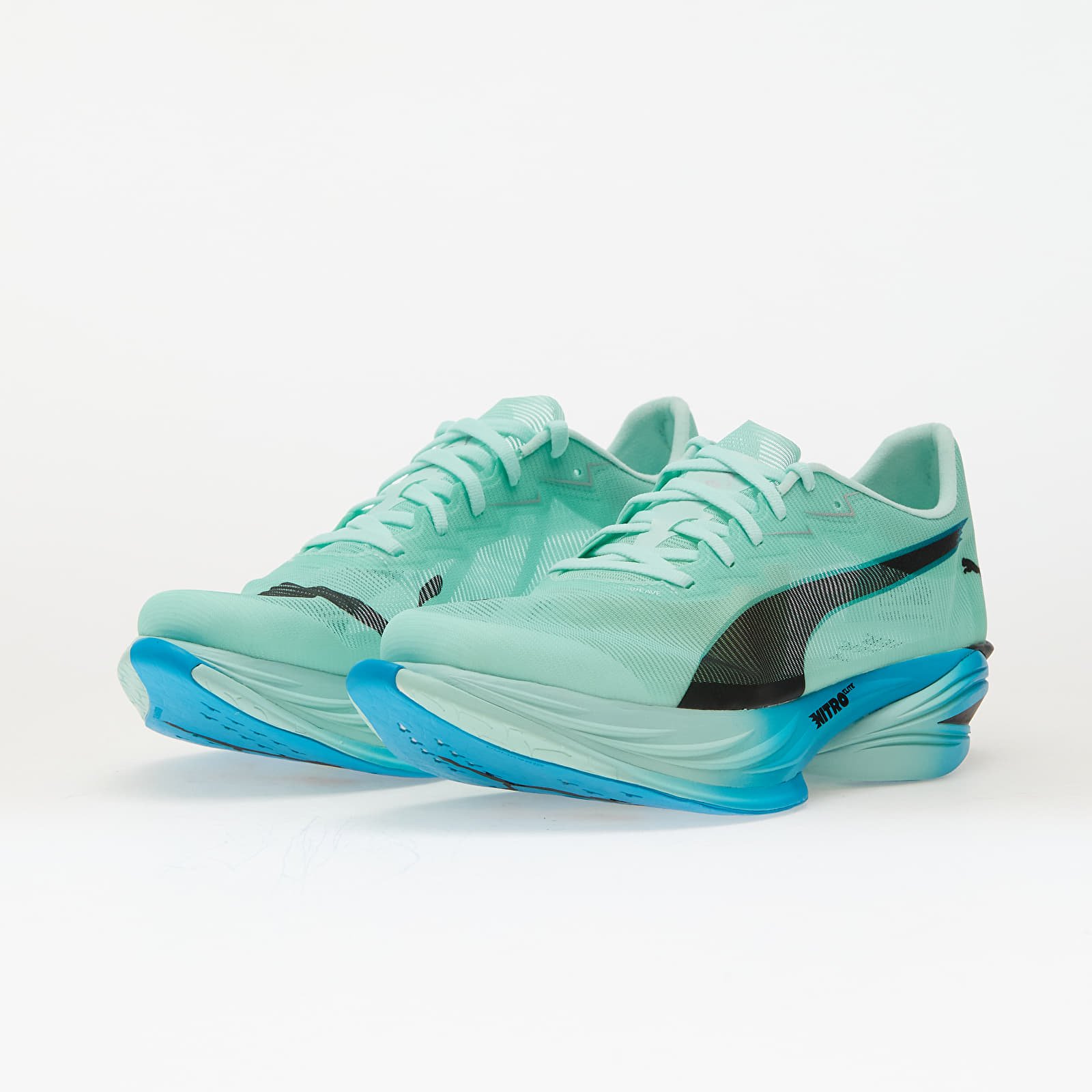 Herren Sneaker und Schuhe Puma FAST-R Nitro Elite 3 Mint Melt-Speed Blue