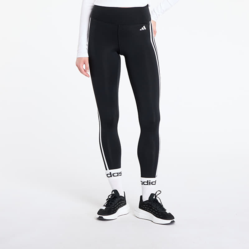 Leggins adidas Train Essentials 3-Stripes High-Waisted 7/8 Leggings Black/ Cream White/ Gum 3