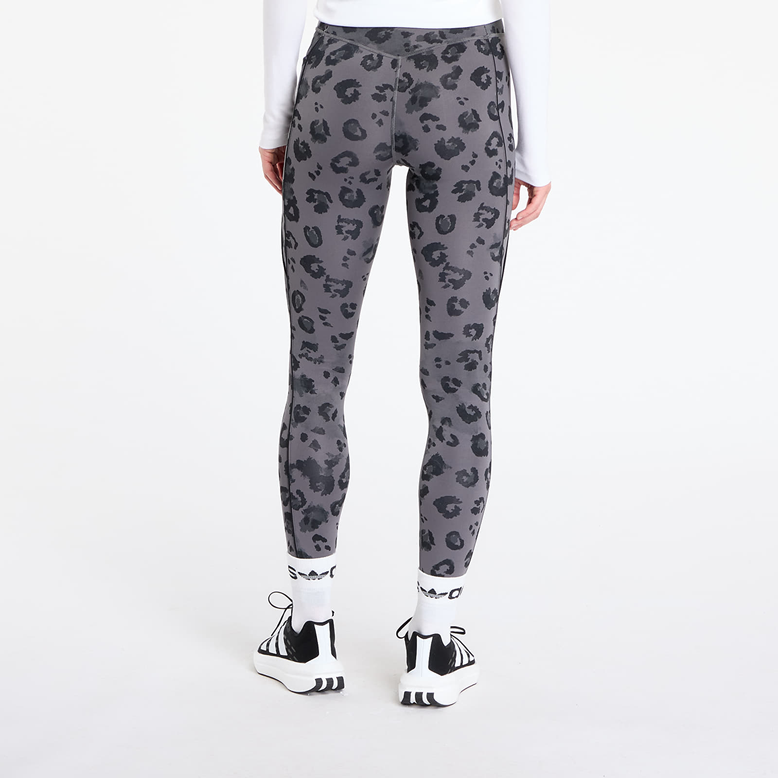 Women's leggings adidas Optime Essentials Full Length Leggings Print Grey Five